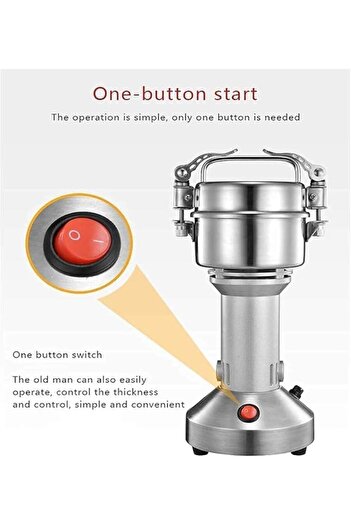 CFT 1200W Professional Electric Spice Grinder – 400g Capacity, Stainless Steel Blades, Dry & Wet Grind