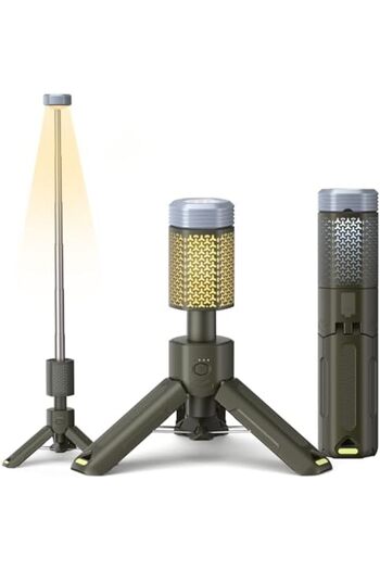 mytrix Rechargeable Camping Light, LED Lantern Portable LED Light Telescopic and Collapsible, Magnet