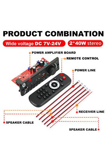 Choice 80W 160W Amplifier Bluetooth MP3 Decoder Board DIY Car MP3 Player USB FM Recording Folder Switching