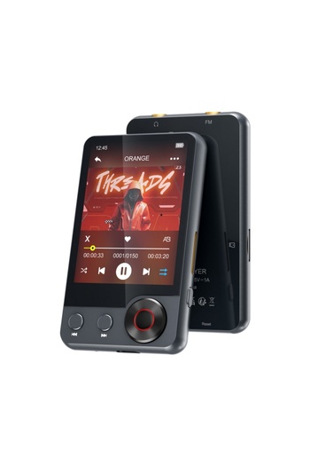 Choice GRAY 128GB MP3 player (with Bluetooth 5.3), 2.4’ portable full touchscreen music player (with speake