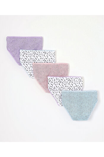 Minoti 5 Pack All Over Printed Panties - Multicolor