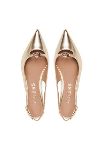 Guess Sandale aurii pentru femei FLTJESLEM05