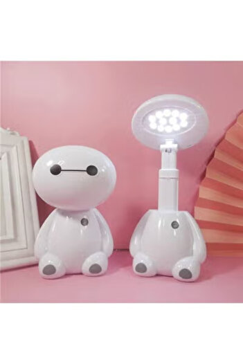 Raffine Rechargeable Cartoon Bear LED Desk Lamp with Touch Switch White Light, 23x9.5x7cm