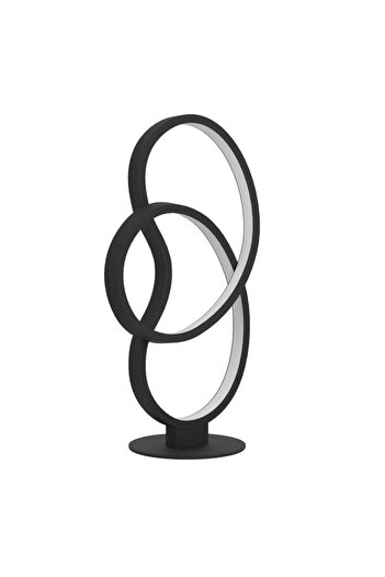 Eglo LED lamp, made of steel and aluminum, white plastic diffusers, organic circular shape...