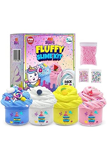 Generic 4USTORE 400ML Butter Slime Kit for Kids - Non-Sticky, Scented, Soft & Glossy