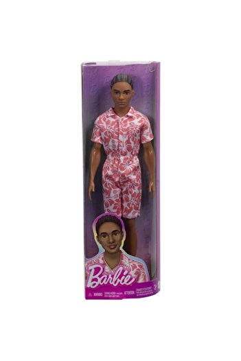 Barbie Fashionistas Doll - Boy in Hawaiian-style Overalls and Green Sandals