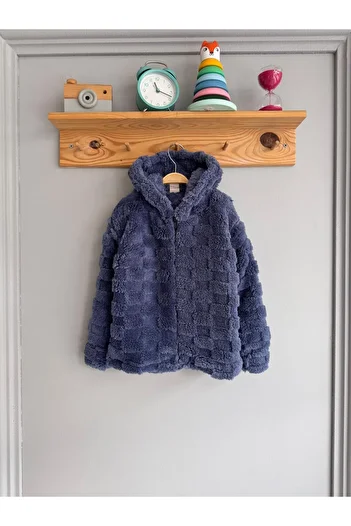 ciklet kids Children's Welsoft Plush Hooded Coat