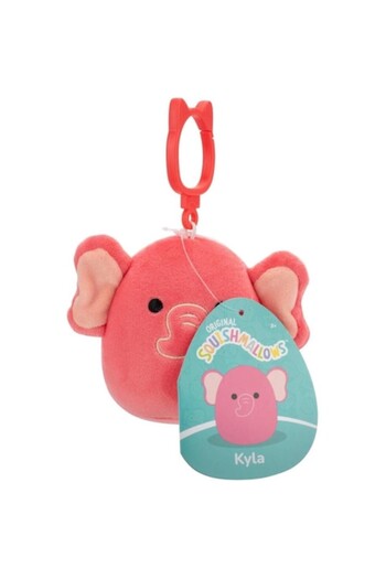 Squishmallows P22 Clip On Kyla Pink Elephant 9cm