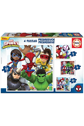 EDUCA Puzzle Educa, Spider-Man and his friends, 12-16-20-25 pieces