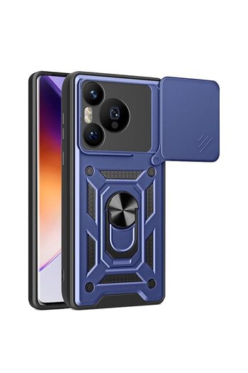 Dali Husă de protecție compatibilă cu Huawei Pura 70 Pro, seria CamShield, albastru-negru