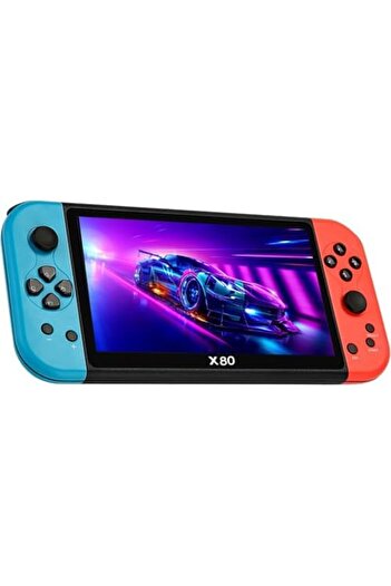 Generic X80 Retro Handheld Game Console – 7" HD Screen, 10,000+ Built-in Classic Games, Supports 10 Emulat
