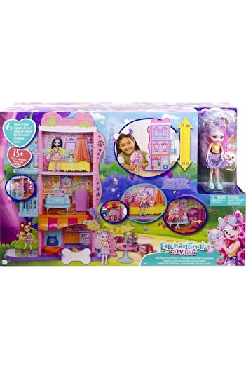 mattel HHC18 Enchantimals City House and Cafe Game Set