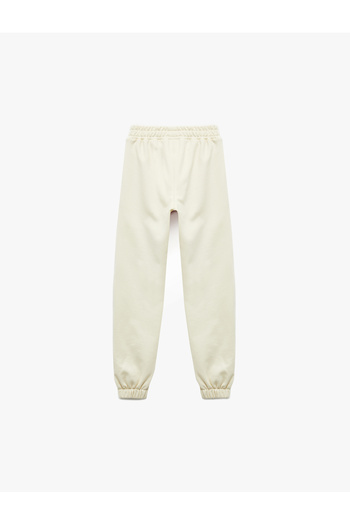 Koton Cotton Mesh Detailed Raised Jogger Sweatpants