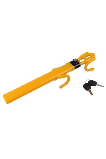 UIQ Car steering wheel lock, extensible, 27 x 5.6 x 8 cm, Yellow