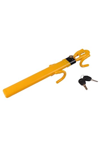 UIQ Car steering wheel lock, extensible, 27 x 5.6 x 8 cm, Yellow
