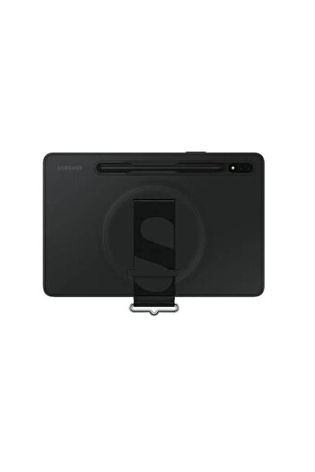 dalip Protective case for tablet, compatible with Samsung Galaxy Tab S8, Strap Cover, silicone, Black
