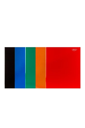 daço Caiet A4, laminat, cu 4 inele, copertă cartonată, culoare verde