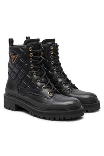 Guess Γυναικεία Μπότες Αστραγάλου Μαύρα FLFBD2FAL10