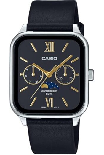 Casio Ladies Watch Black Dial Silver Band