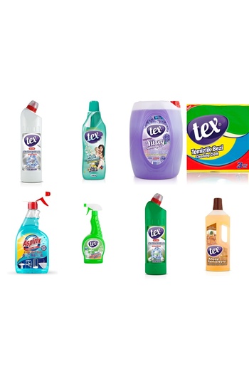 Tex CLEANING PACKAGE 8 PRODUCTS