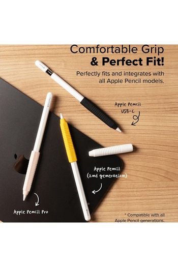 Juls Self-adhesive Holder for Apple Pencil, A41, Silicone, Yellow