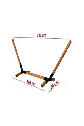 ince çizgi store Metal Ayaklı Ahşap Bahçe hamağı