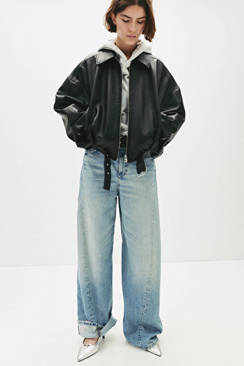Pull & Bear Faux patent leather high-heel shoes