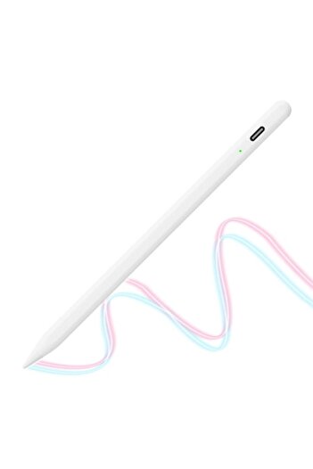 onix Stylus Pen for iPad, Bluetooth, Type-C, 130mAh, Palm Rejection, Tilt Pressure Sense, ABS, White