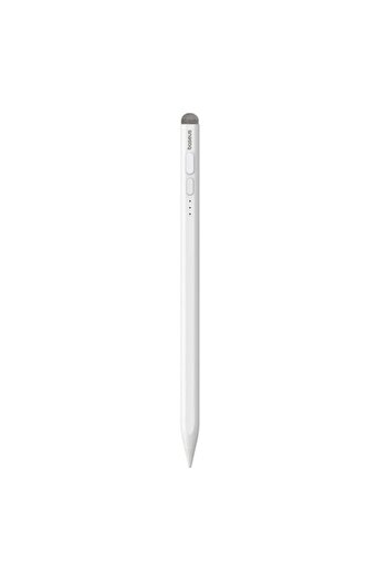 Baseus Stylus Pen pentru Apple, Type-C, Indicator LED, Vârf Înlocuibil, A36, Alb Lunar