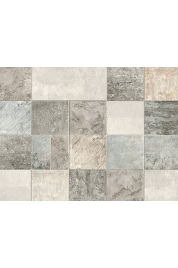 Slavyanski Oboi Super washable vinyl wallpaper for bathroom and kitchen, 5702-10 Gresie