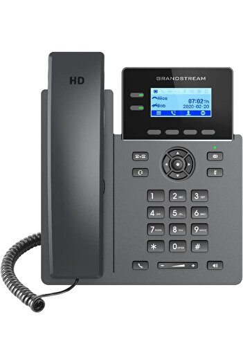 GRANDSTREAM Networks GRP2602P IP Phone Black 2 lines LCD Wi-Fi