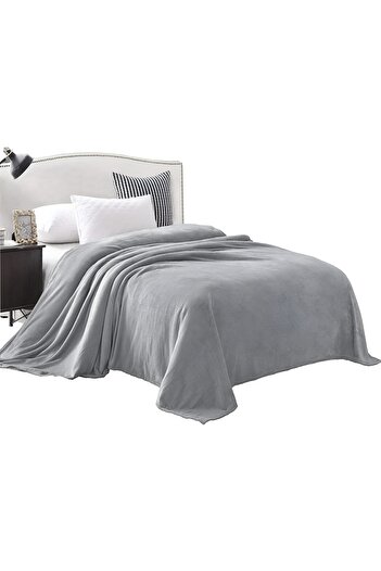 Unicorn Concept Cocolino plain blanket, 200x230, Silver Grey