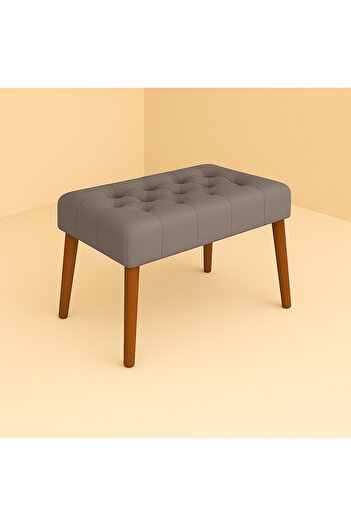Kahraman Mobilya Aksesuarları Karmen Bench Puf - Vizon