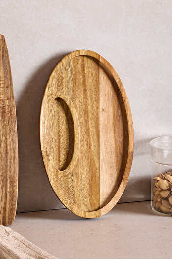 Perotti Acacia Compartment Oval Presentation Plate 25X14 cm