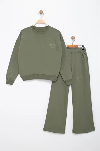 MODA Girl's Oversize 2 Thread Tracksuit Set