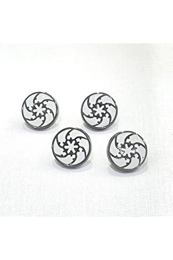 Abrar Metal Snap Buttons For Men's Saudi Thobe - 8 Pieces