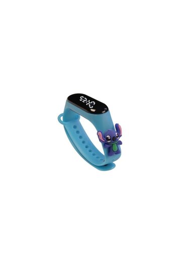 Mixbo - Watch for Children, Adjustable Silicone Strap, Integrated Battery, Digital Dial, Blue, Unise