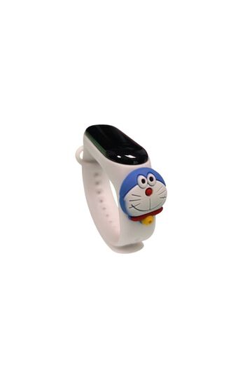 Mixbo - Watch for Kids, Adjustable Silicone Strap, Integrated Battery, Digital Dial, White, Cat, Uni