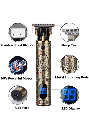 Generic NEW Upgraded Hair Trimmer Beard Clippers for Men Professional USB Electric Hair Clippers for Hair Cu