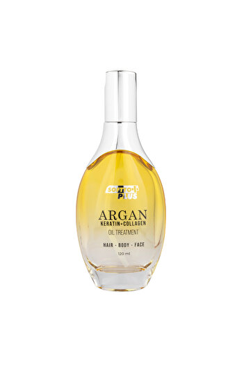 Softto Plus Argan and Keratin Oil for Hair, Face and Body – 120 ml