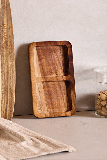 Perotti Akasya 2 Compartment Snack Bowl 17X10 cm