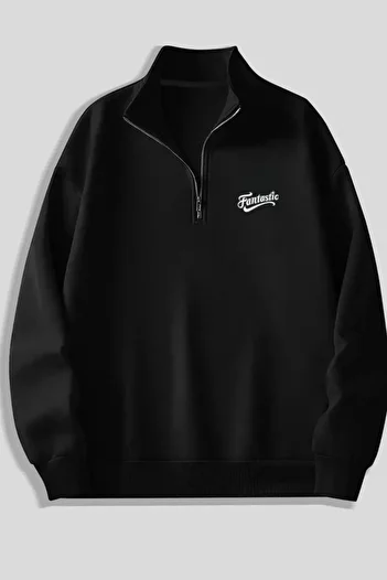 CLAYES Black Zippered Dikyaka Sweatshirt - Fantastic - Winter Textile