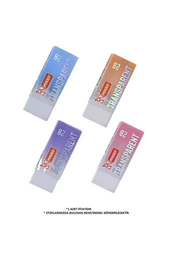 Mikro ER5701 TRANSPARENT DİKDÖRTGEN SİLGİ - TEKLİ