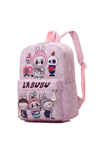 OEM School Backpack Labubu, Pink, Size 33x25x10cm, Includes 1 Bag