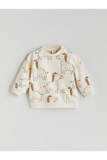 LC Waikiki Create Your Style from Uzg Store |   Printed Baby Boy Sweatshirt and Sweatpants Set of 2