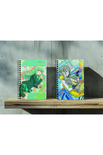 nihonwosekai 2Pcs A5 Size Unlined 50 Sheets Anime Spiral Notebook Hatsune Miku Pjsekai Colorful Project Sekai