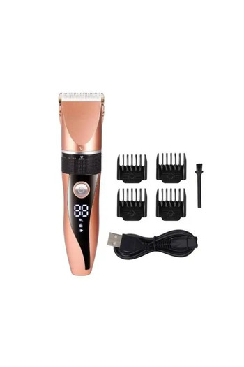 Geemy Aparat de Tuns Animale GM-8022, USB, LCD, Ceramic and Steel Blades, Included Accessories