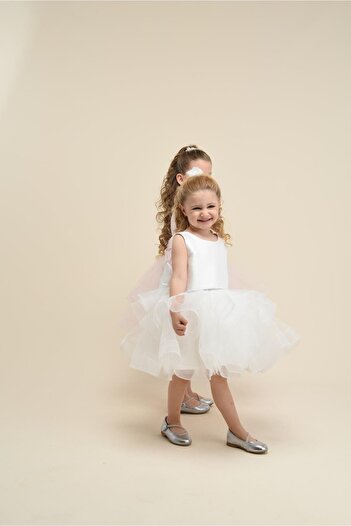 moona kids 4-8 Years Girls' Skirts Granulated Evening Dress