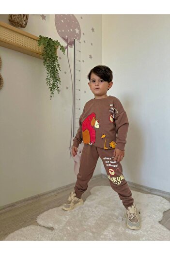 JELİBOOM KİDS Lion Printed Children's Set