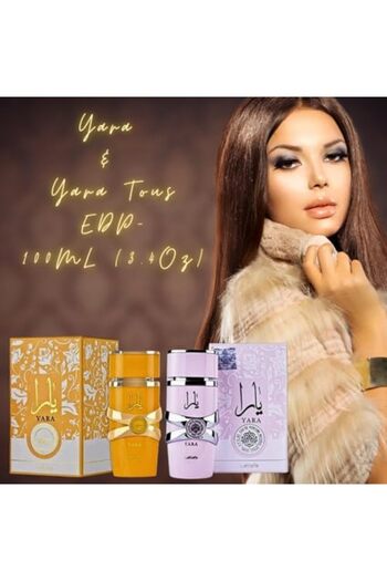 lattafa Yara Eau de Parfum Gift Set for Women, 2 Pieces, 3.4 oz.
